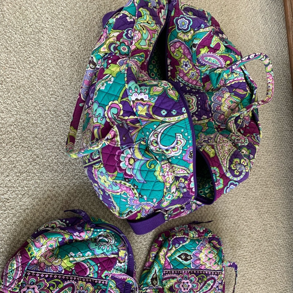 Vera Bradley Iconic Medium Travel Bag - Purple